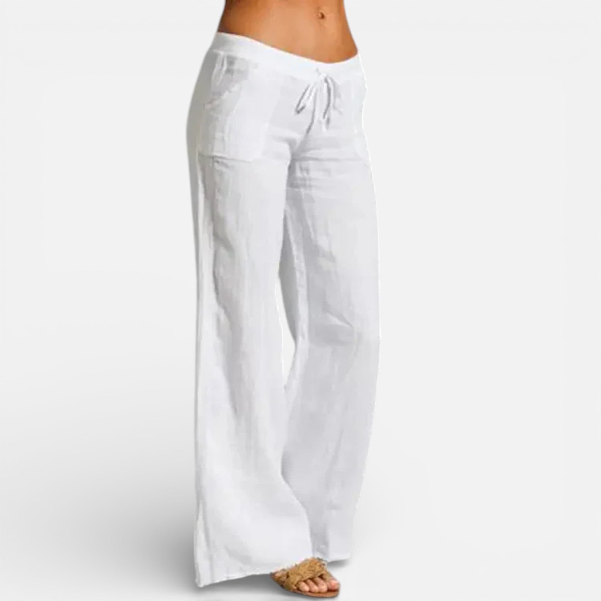 Old Cavendish | Women’s Linen Trousers — Riviera Ease