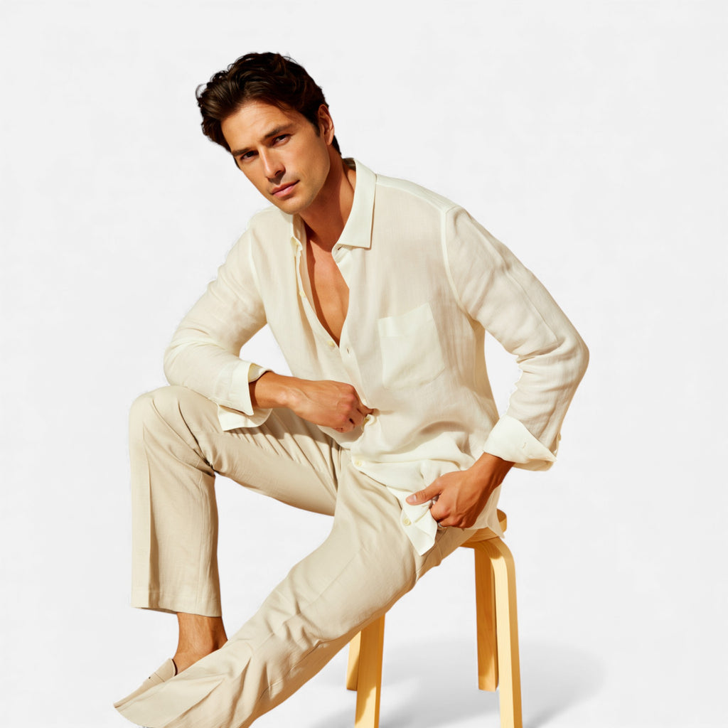 Old Cavendish | Men’s Linen Riviera Shirt