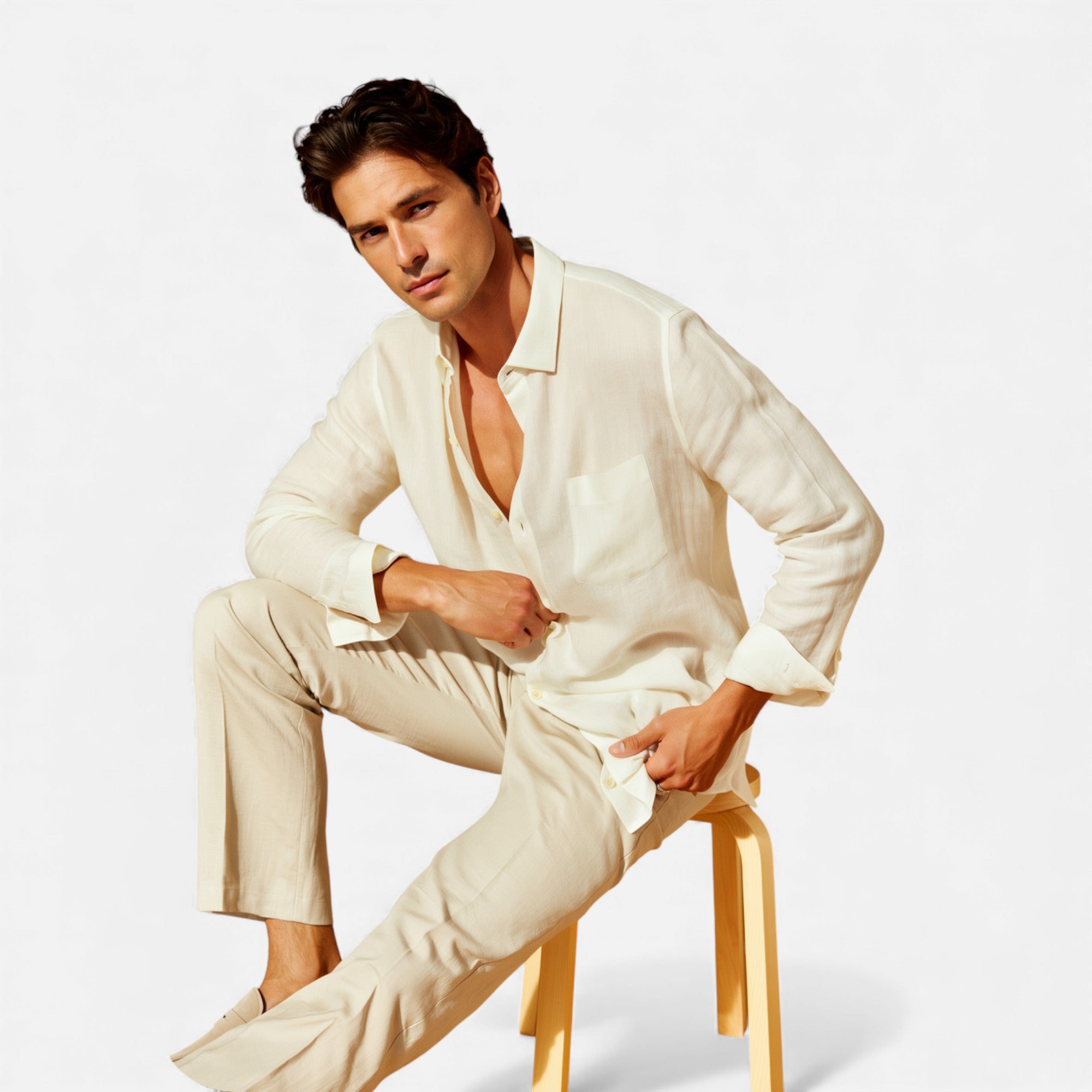 Old Cavendish | Men’s Linen Riviera Shirt