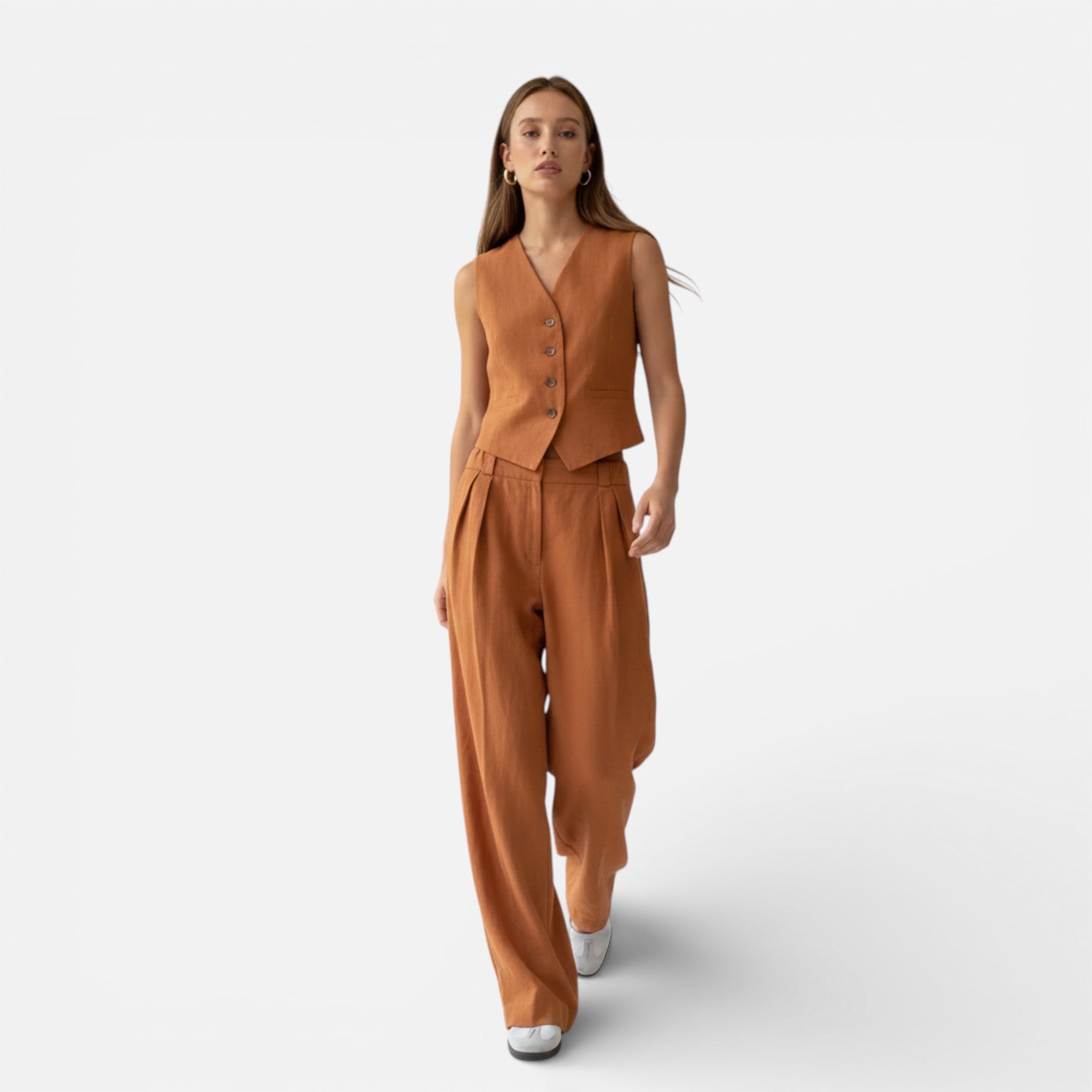 Old Cavendish | Women’s Timeless Cotton‑Linen Two‑Piece