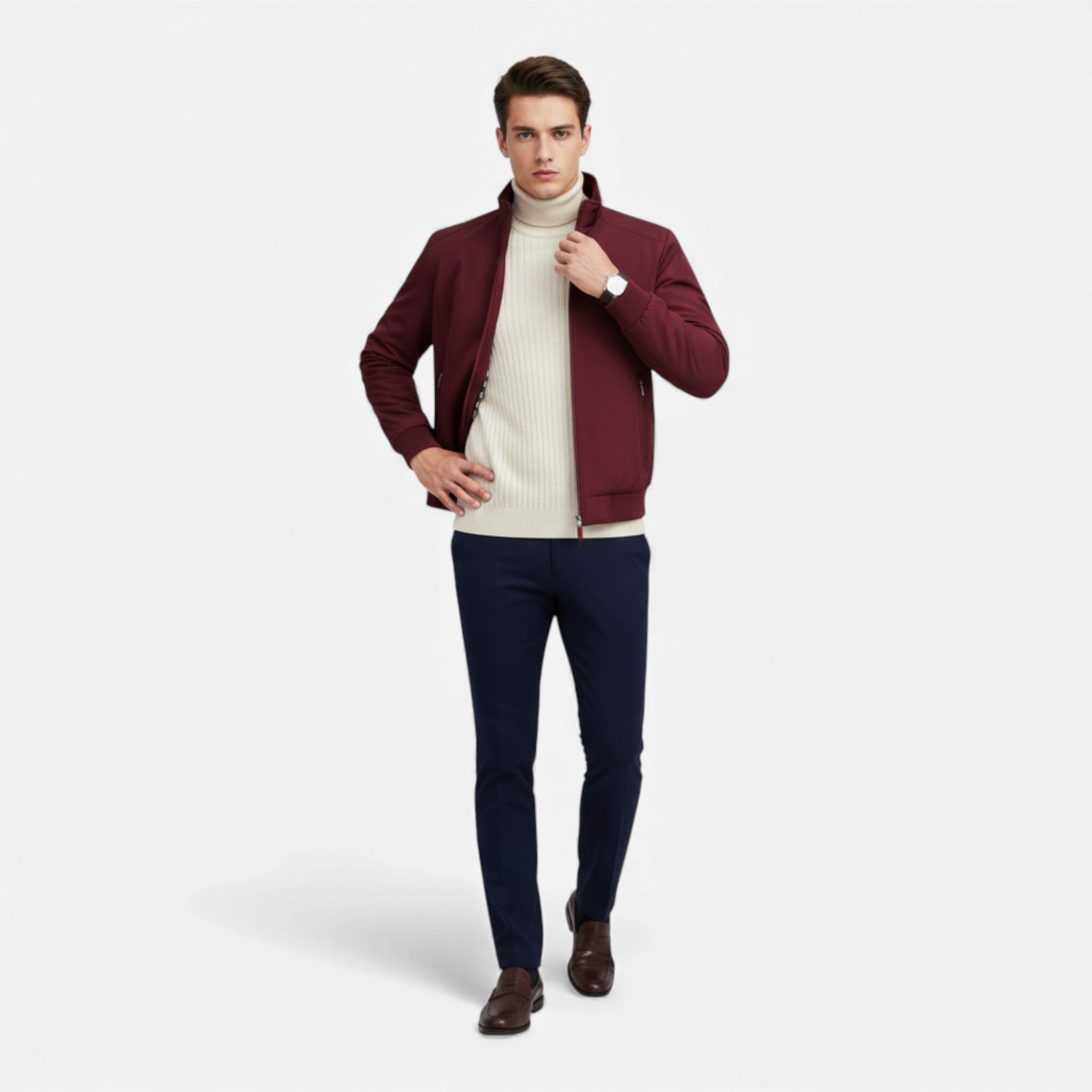 Old Cavendish | Men’s Smart Casual Zip Jacket