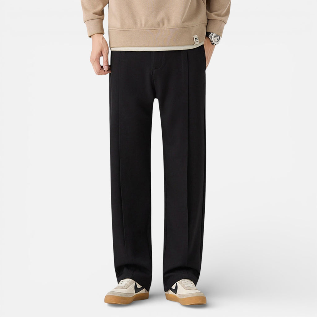 Old Cavendish | Men’s Pleated Leisure Trousers, Refined Cut