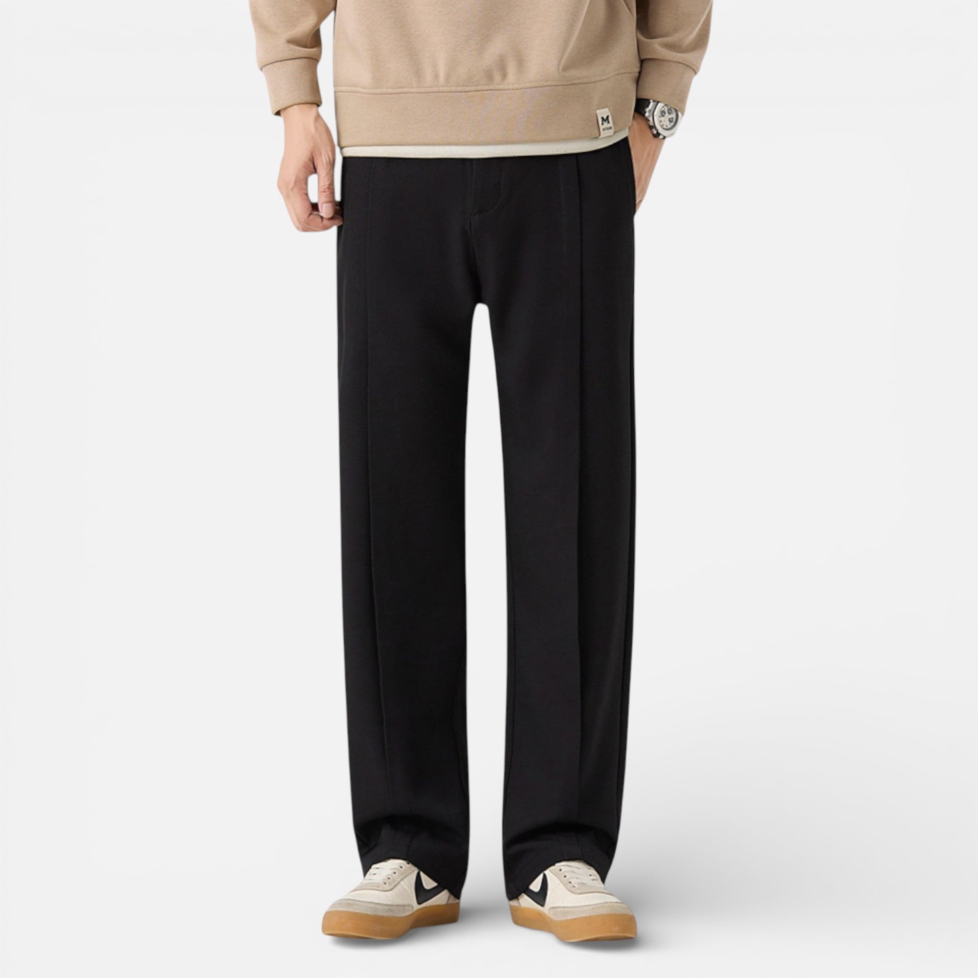 Old Cavendish | Men’s Pleated Leisure Trousers, Refined Cut