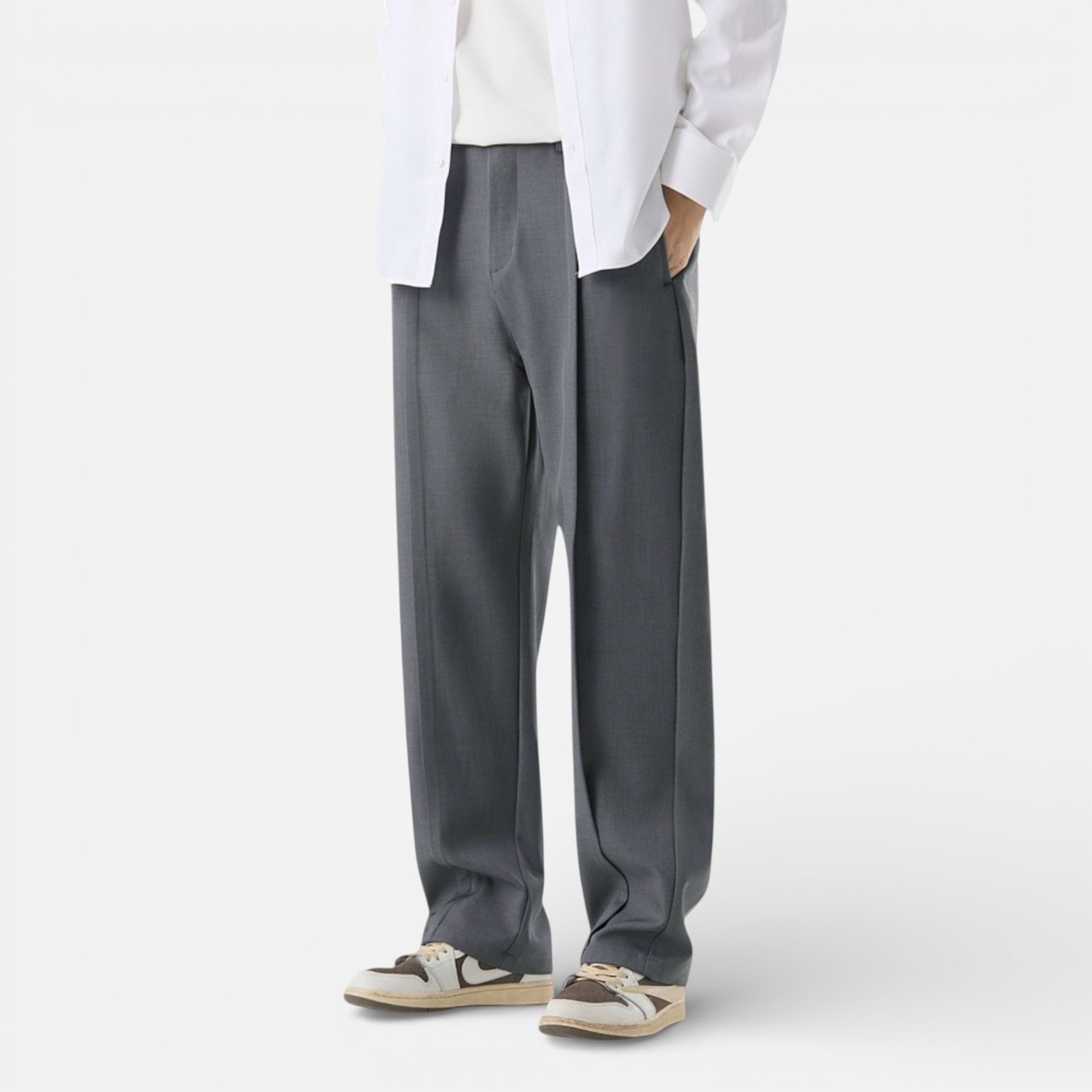 Old Cavendish | Men’s Pleated Leisure Trousers, Refined Cut