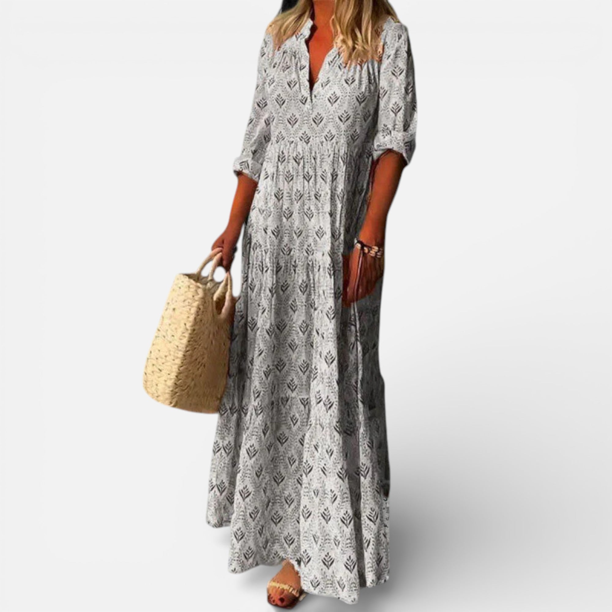 Old Cavendish | Women’s Vintage Print Maxi Dress