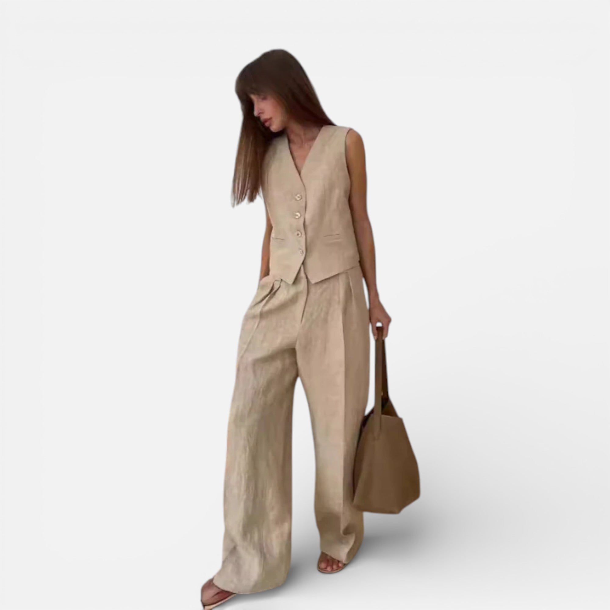 Old Cavendish | Women’s Timeless Cotton‑Linen Two‑Piece