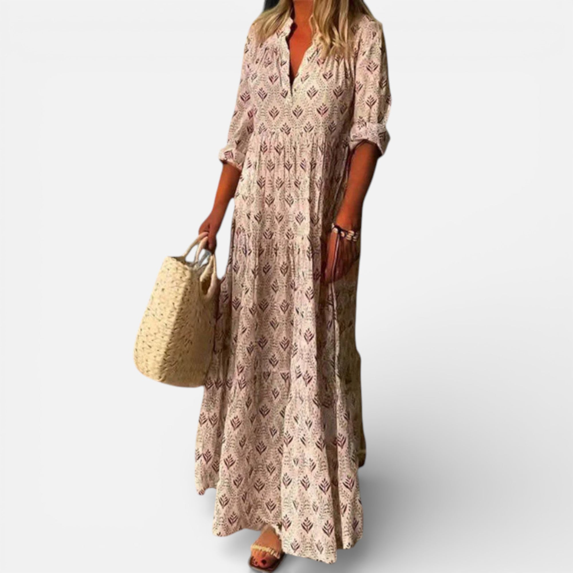 Old Cavendish | Women’s Vintage Print Maxi Dress