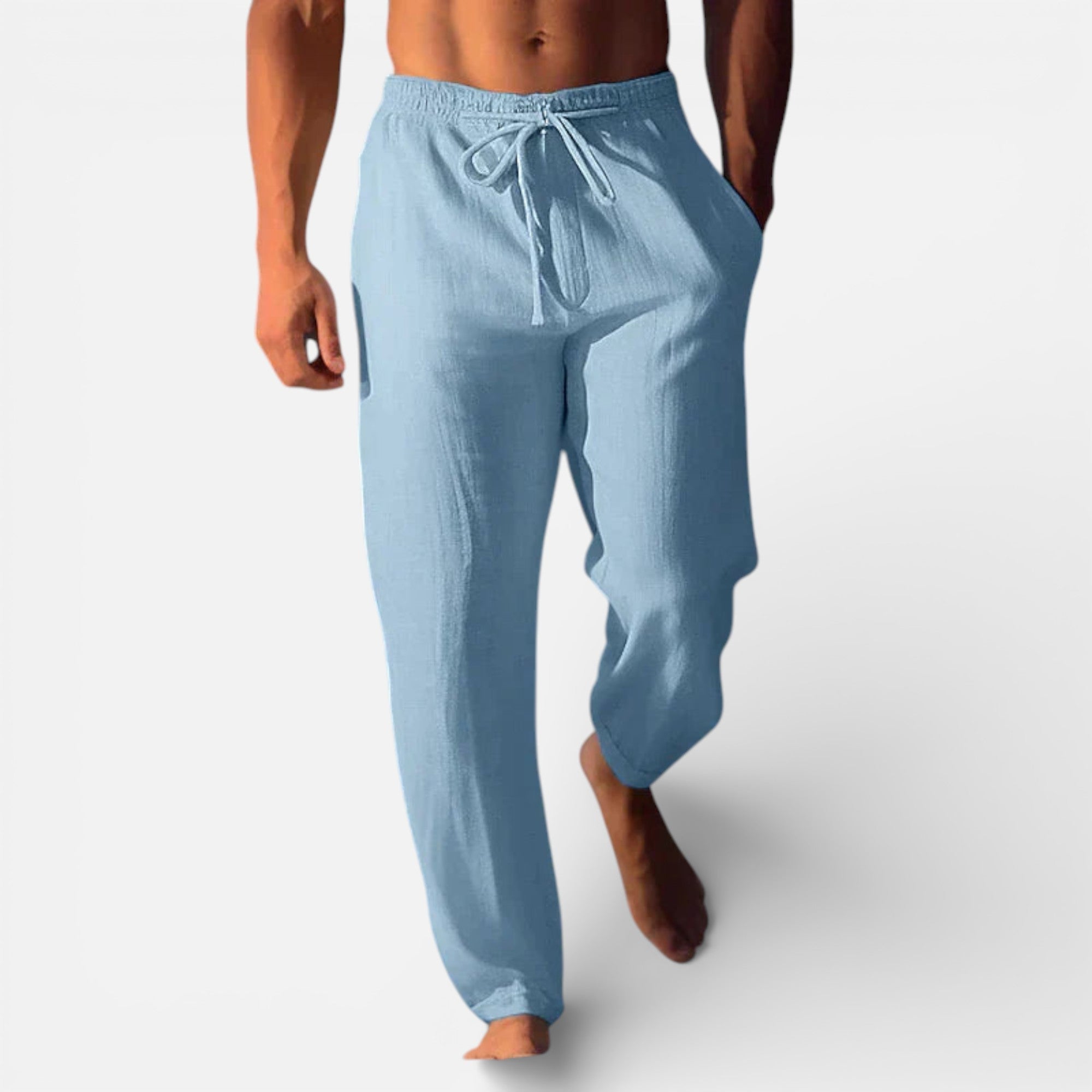 Old Cavendish | Men’s Relaxed Linen Trousers – Timeless Breeze