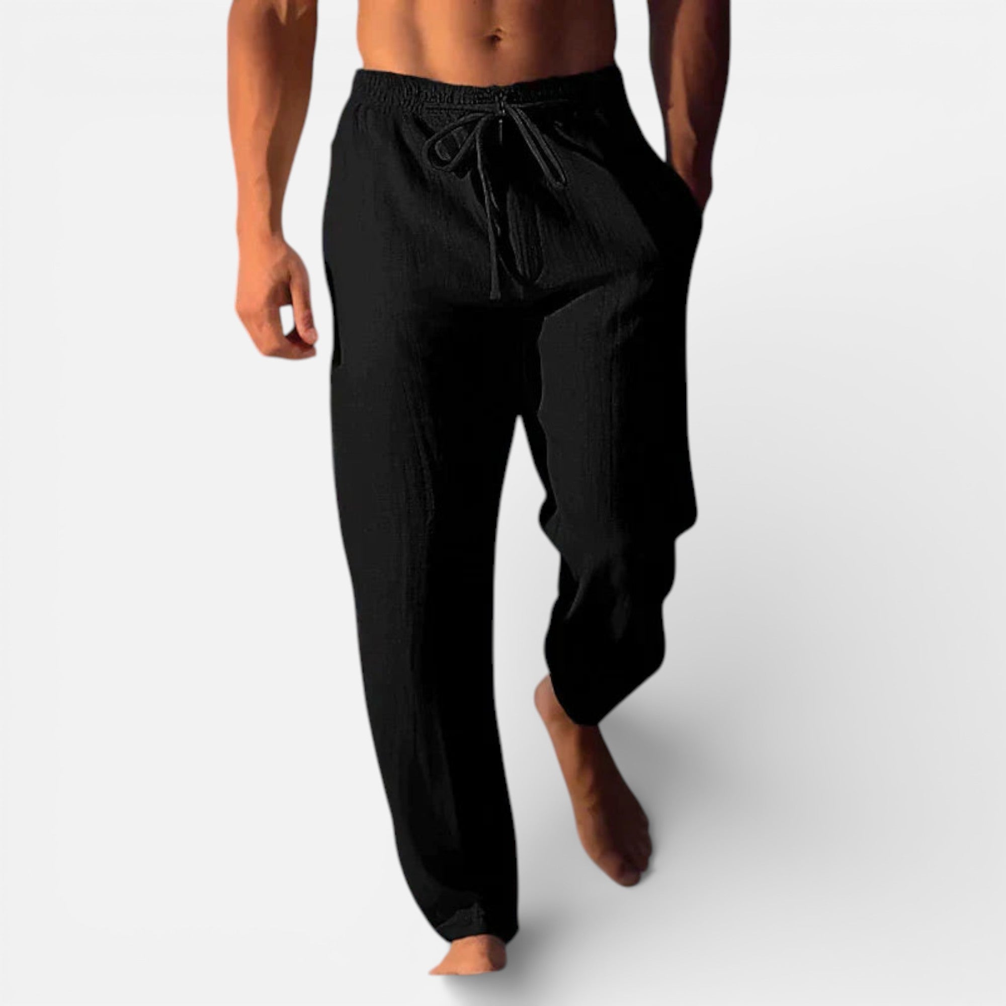 Old Cavendish | Men’s Relaxed Linen Trousers – Timeless Breeze