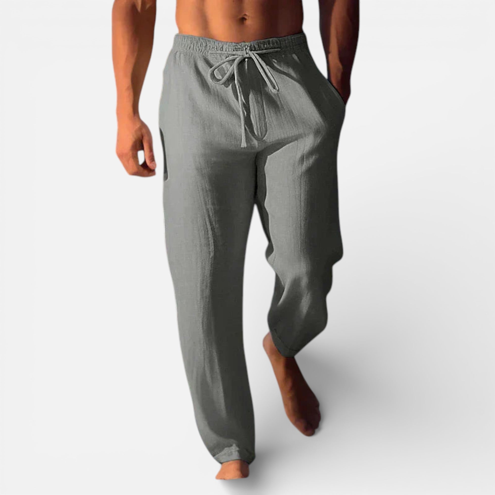 Old Cavendish | Men’s Relaxed Linen Trousers – Timeless Breeze