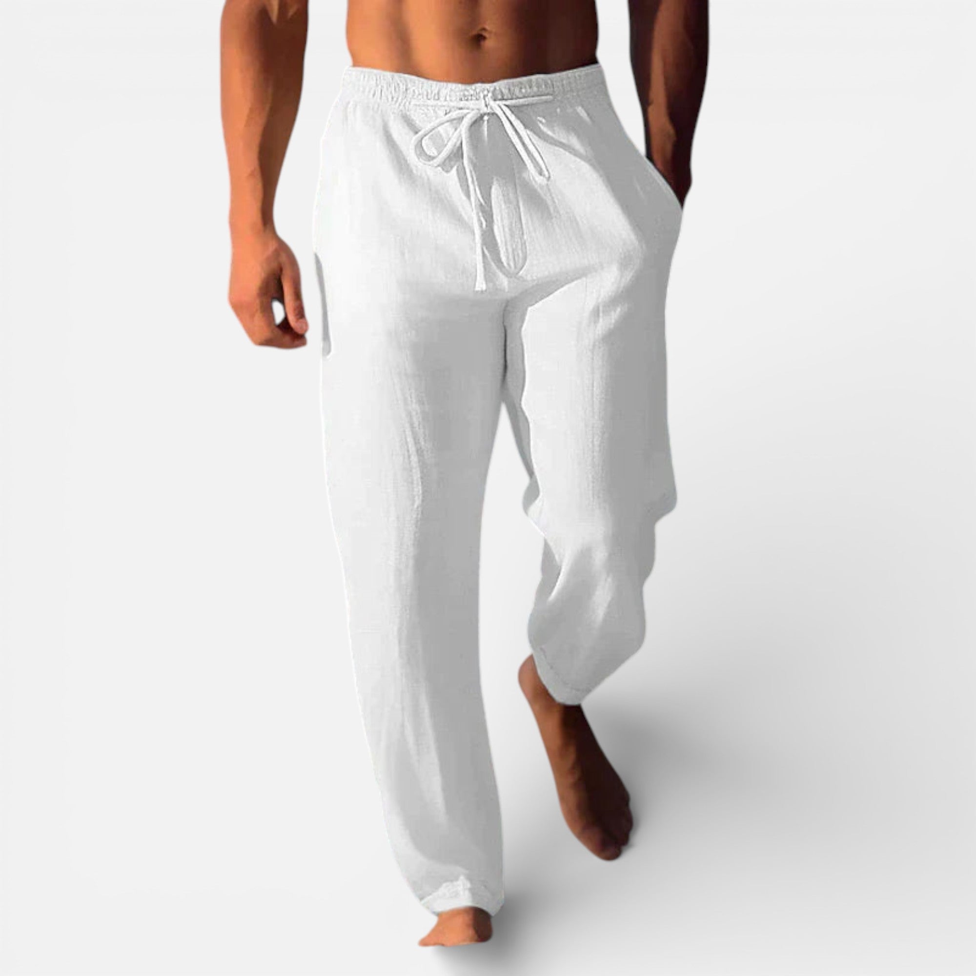 Old Cavendish | Men’s Relaxed Linen Trousers – Timeless Breeze