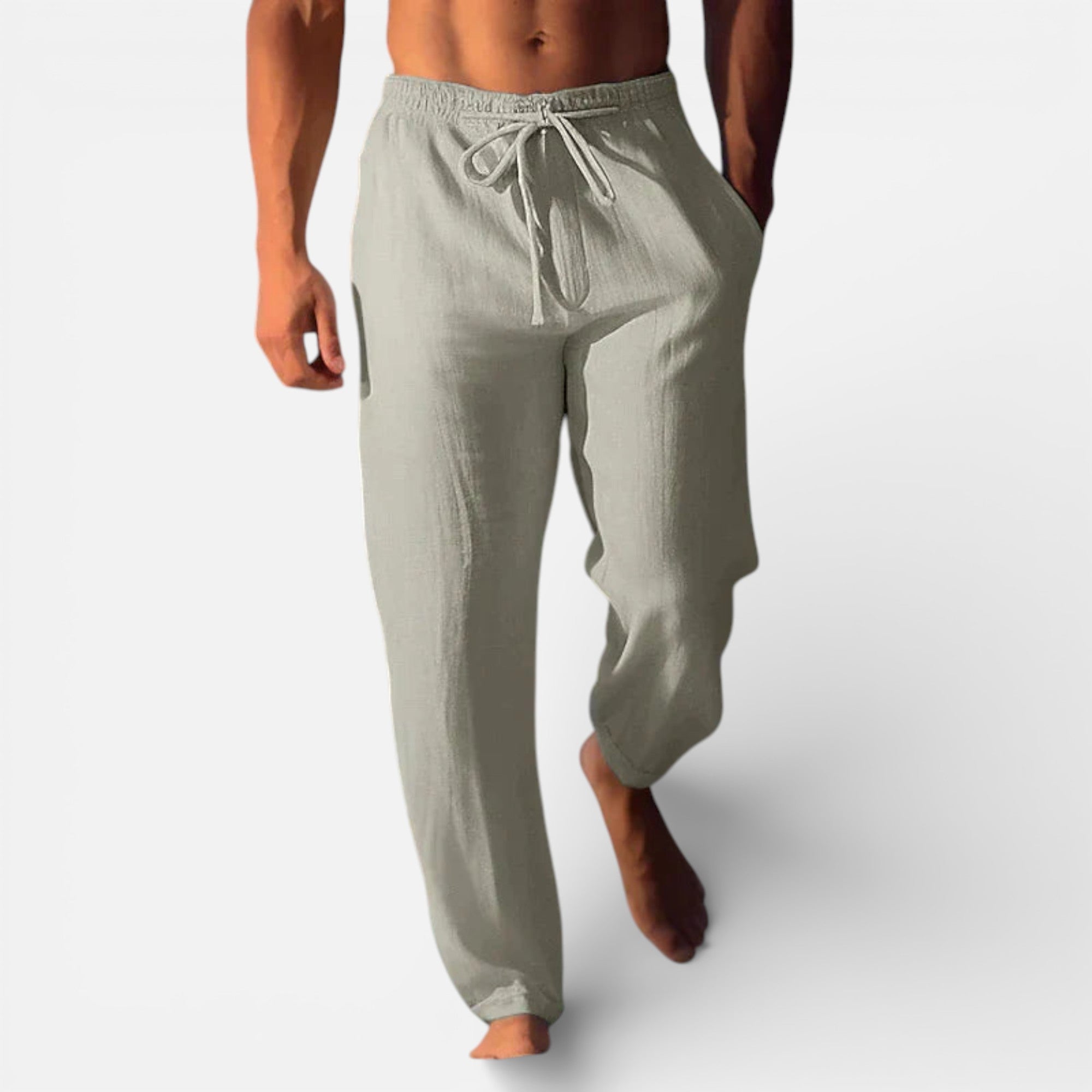 Old Cavendish | Men’s Relaxed Linen Trousers – Timeless Breeze
