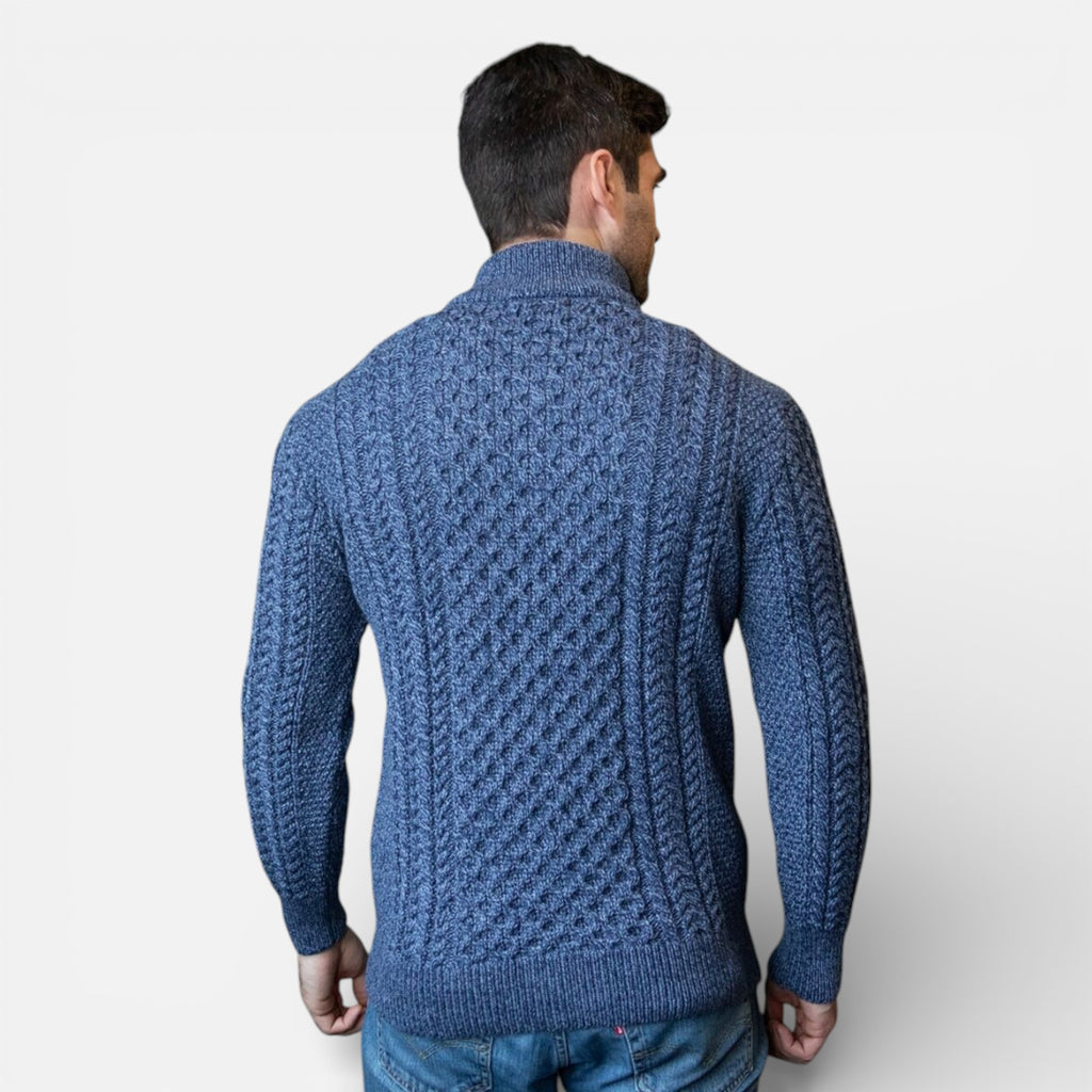 Old Cavendish | Men’s Half‑Zip Knit Jumper — Ivy League Staple