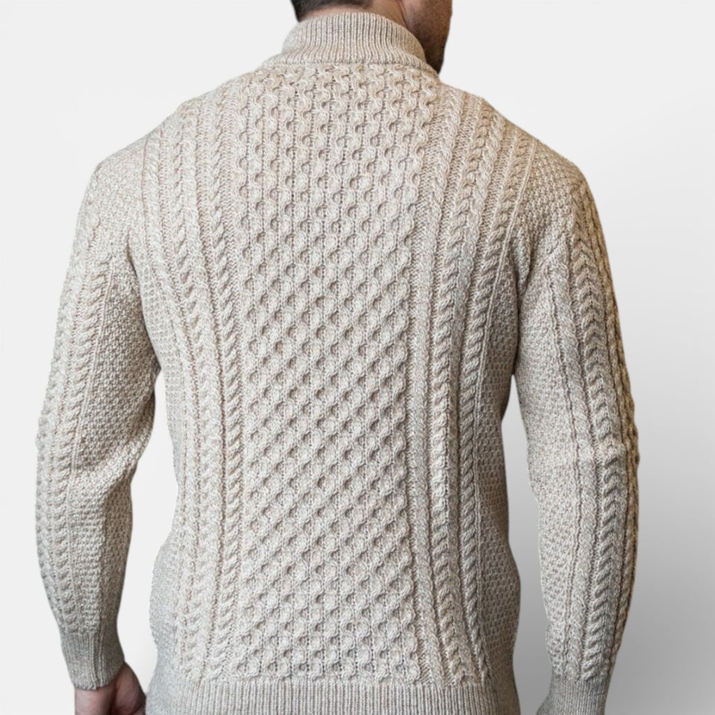 Old Cavendish | Men’s Half‑Zip Knit Jumper — Ivy League Staple