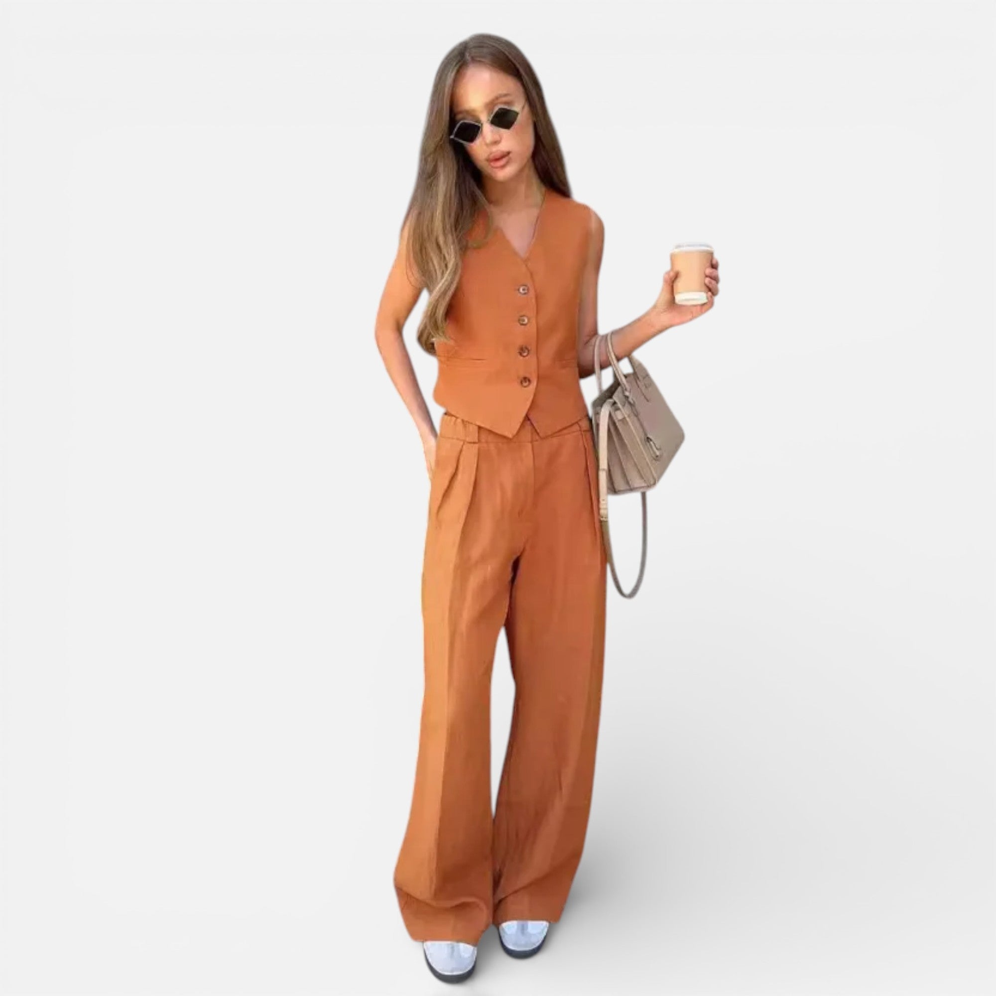 Old Cavendish | Women’s Timeless Cotton‑Linen Two‑Piece