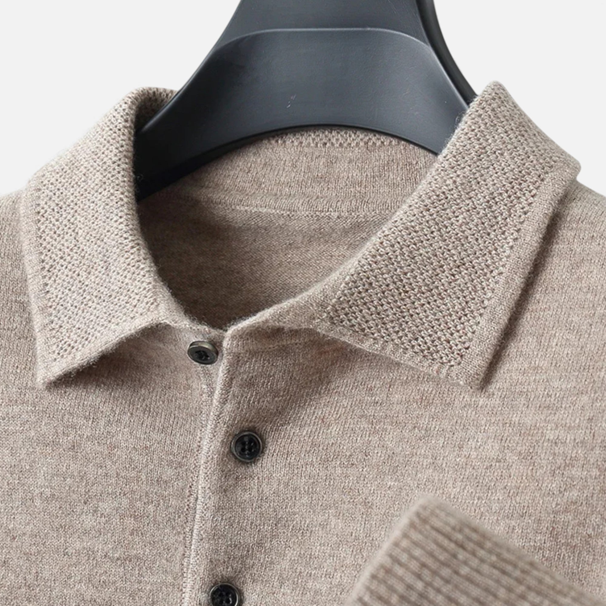 Old Cavendish | Men’s Merino Polo Sweater — Ivy League Knit