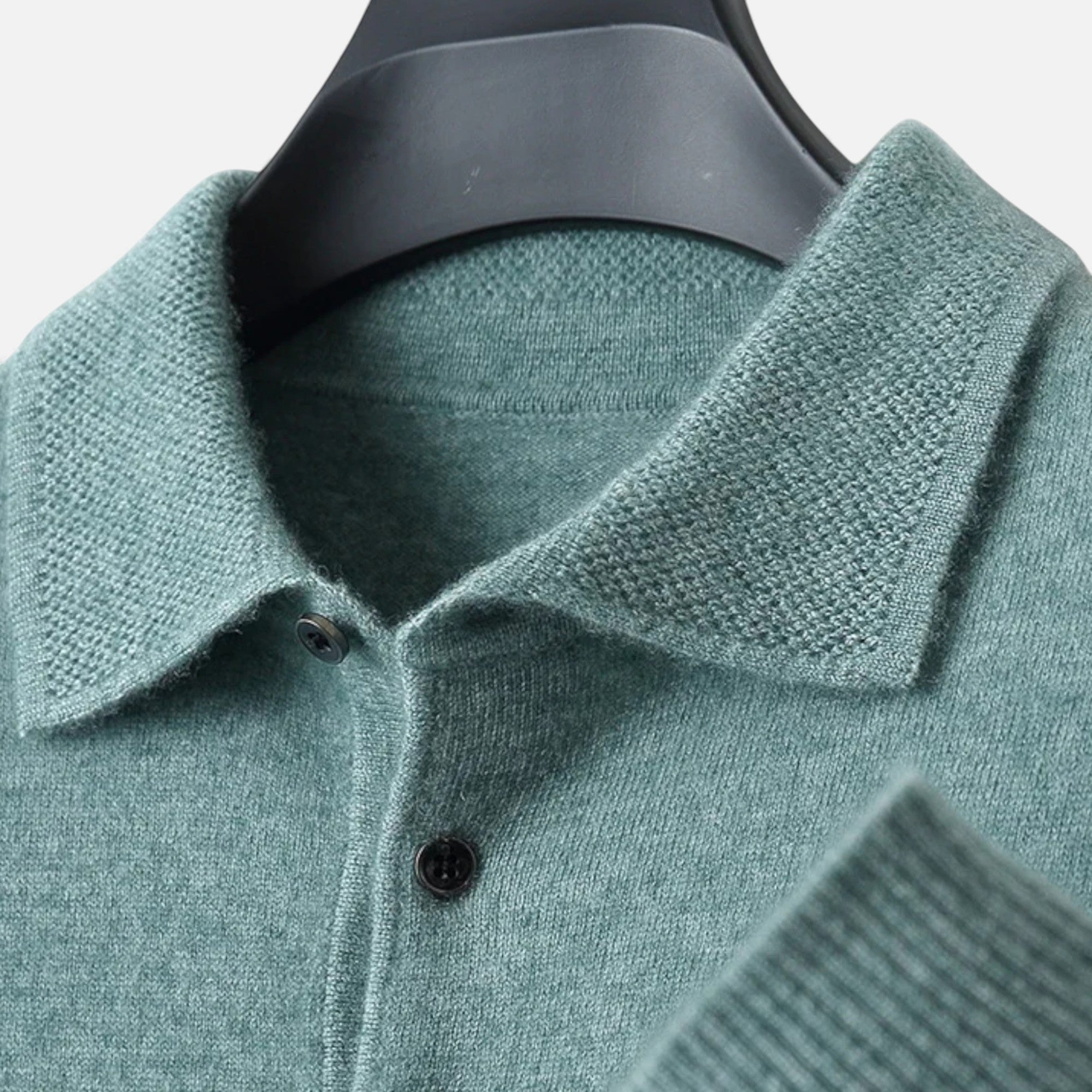 Old Cavendish | Men’s Merino Polo Sweater — Ivy League Knit