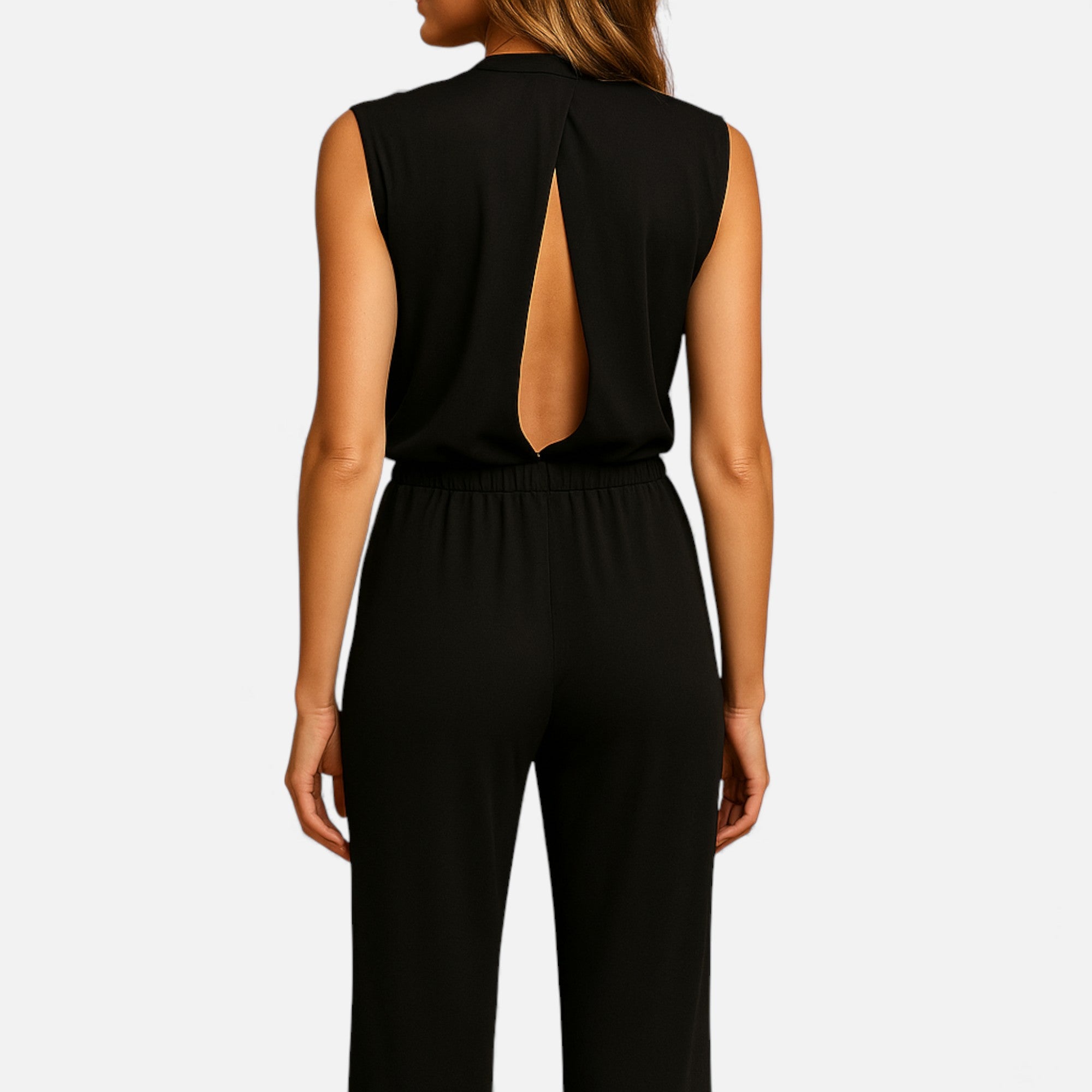 Old Cavendish | Women’s High‑Neck Wide‑Leg Jumpsuit