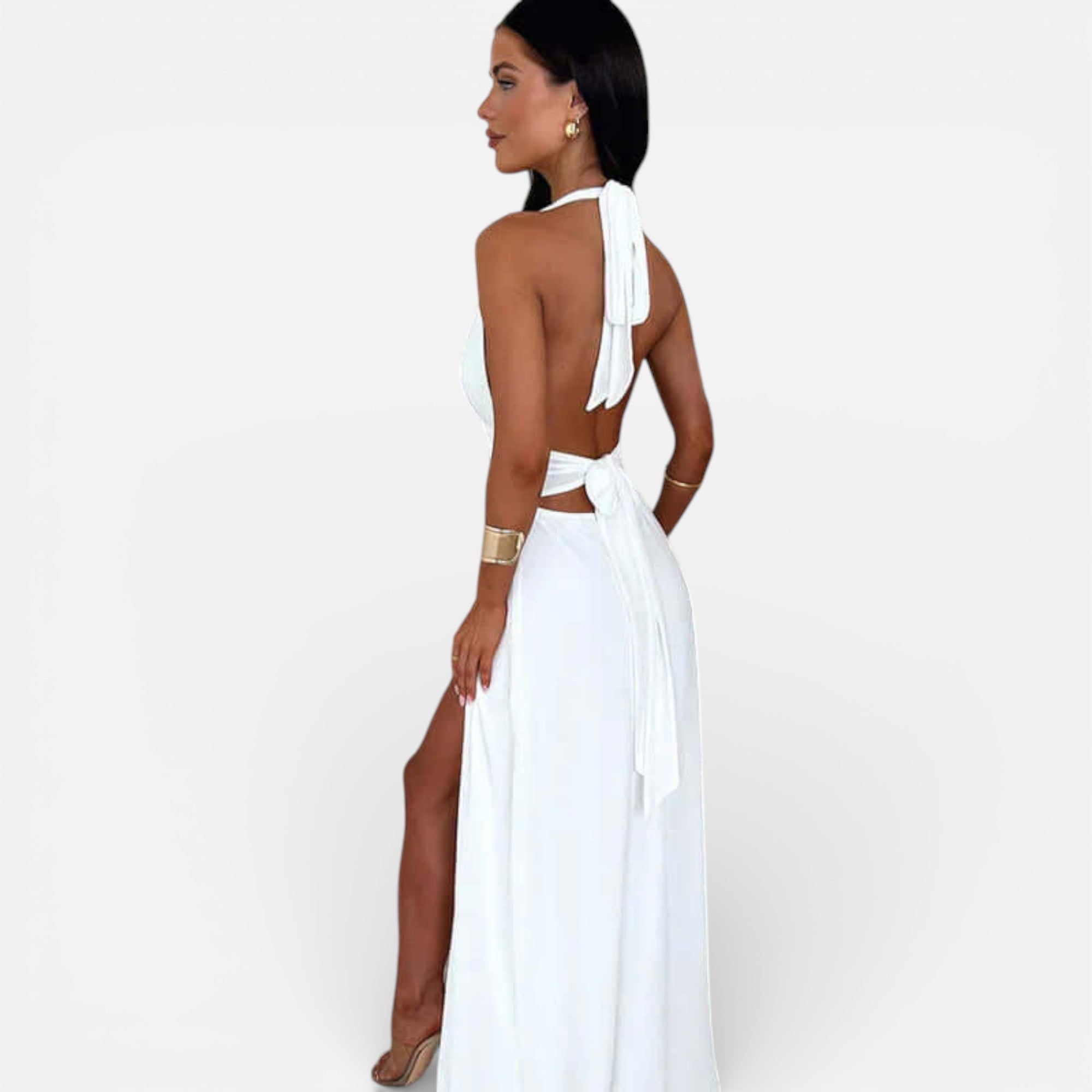 Old Cavendish | Women’s Halter Stretch Maxi Dress