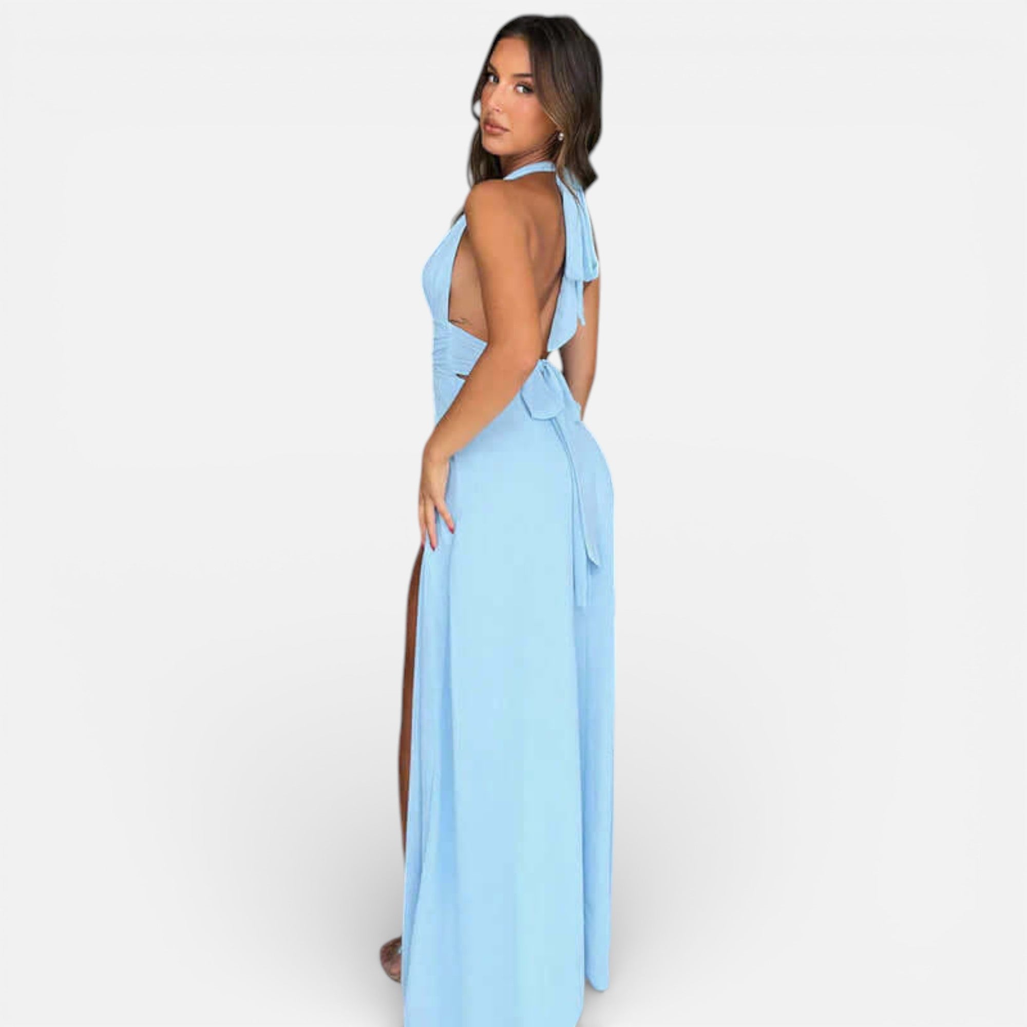 Old Cavendish | Women’s Halter Stretch Maxi Dress