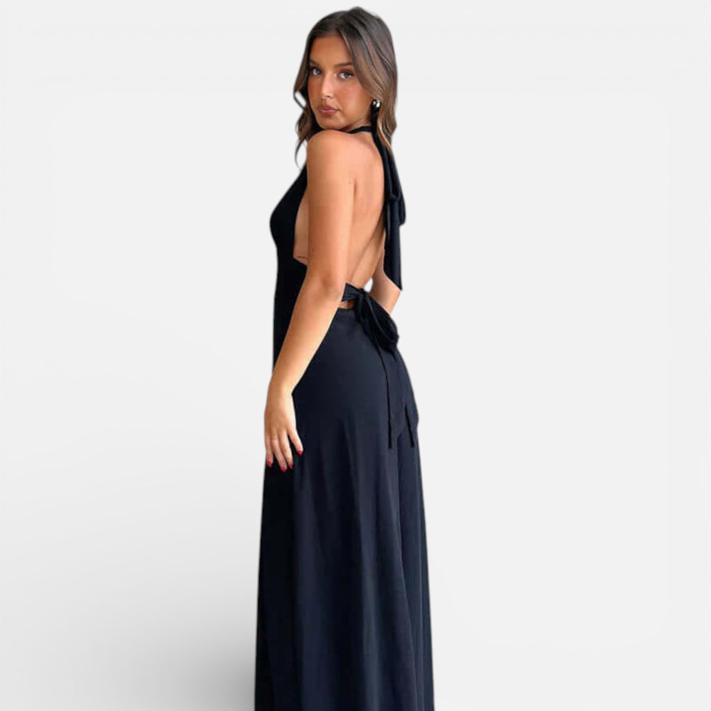 Old Cavendish | Women’s Halter Stretch Maxi Dress
